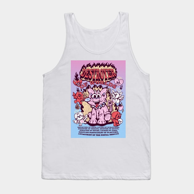 Destroyer of Worlds Tank Top by falsetoothart